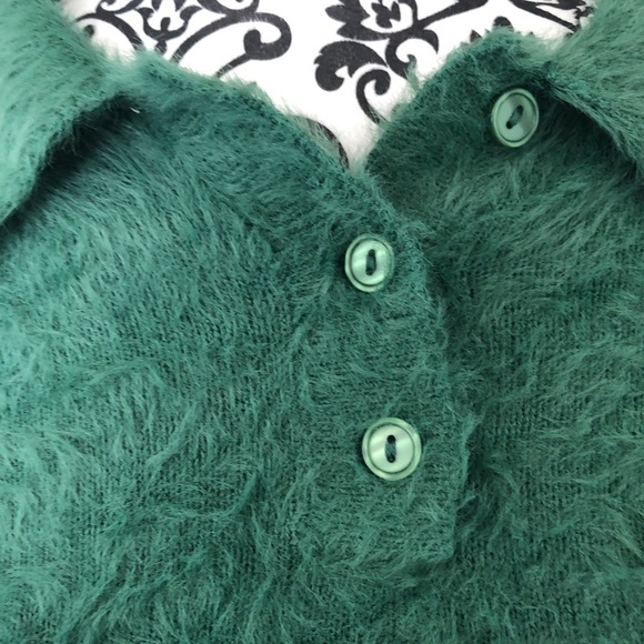 ZARA Green Kitten Knit Sweater - Picture 9 of 11